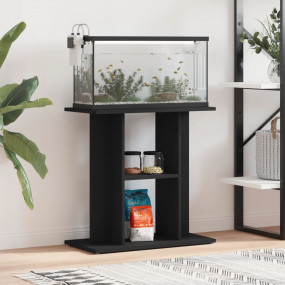 Aquarium Stand Black Engineered wood 23.6x11.8x23.6 in