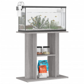 Aquarium Stand Grey sonoma Engineered wood 23.6 x 11.8 ...
