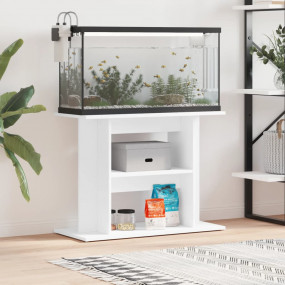 Aquarium Stand White Engineered wood Medium Aquarium St...
