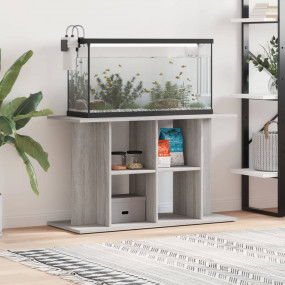 Aquarium Stand Grey Sonoma Engineered Wood Aquarium Sta...
