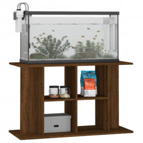 Aquarium Stand Brown Oak Engineered Wood 39.4 x 15.7 x ...
