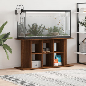 Aquarium Stand Brown Oak Engineered wood 47.2 x 15.7 x ...