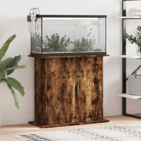 Aquarium Stand Smoked Oak Engineered Wood
