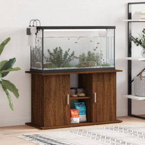 Aquarium Stand Brown Oak Engineered Wood
