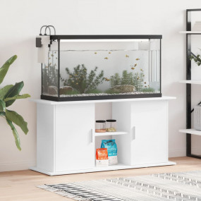 Aquarium Stand White Engineered wood Stand Rectangular ...