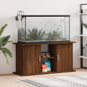 Aquarium Stand Brown Oak Engineered wood