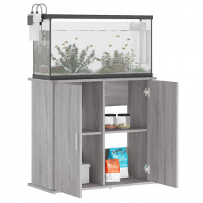 Aquarium Stand Grey Sonoma Engineered Wood Aquarium Sta...