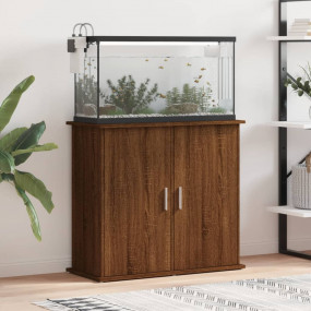 Aquarium Stand Brown Oak Engineered Wood