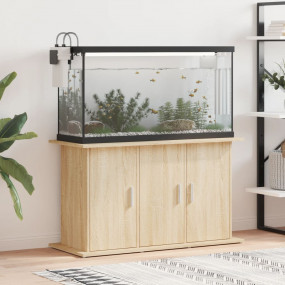 Aquarium Stand Sonoma oak Engineered wood 39.8 x 16.1 x...