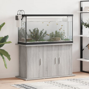 Aquarium Stand Grey Sonoma Engineered Wood 40.0 x 16.1 ...