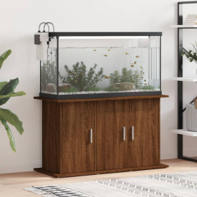 Aquarium Stand Brown Oak Engineered Wood Large Aquarium...