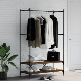 Clothes Rack Smoked Oak Engineered wood, metal Clothes ...