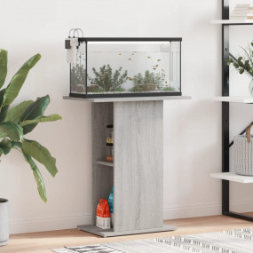 Aquarium Stand Grey sonoma Engineered wood