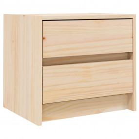 Bedside Cabinet Natural wood Solid pine wood Compact