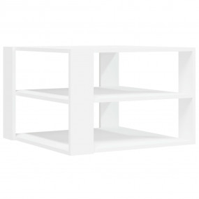 Coffee Table White Engineered Wood Small Coffee Table S...