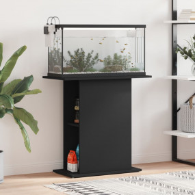 Aquarium Stand Black Engineered wood 29.5 x 14.2 x 28.5...