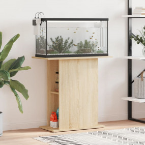 Aquarium Stand Sonoma Oak Engineered Wood 29.5 x 14.2 x...
