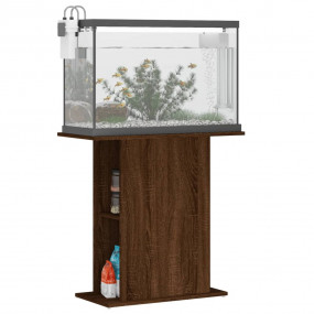 Aquarium Stand Brown Oak Engineered Wood Medium Storage