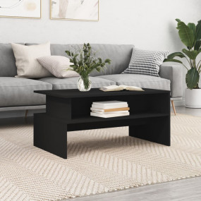 Coffee Table Black Engineered wood 35.4 x 21.7 x 16.7 i...