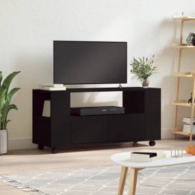 TV Cabinet Black Engineered wood Medium TV Cabinet Rect...