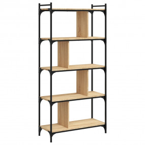 Bookcase Sonoma oak Engineered wood Tall Adjustable Fee...