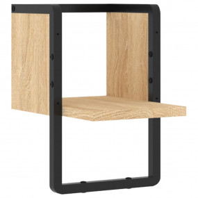 Wall Shelf Sonoma oak Engineered wood, metal Small Wall...