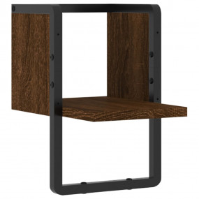 Wall Shelf Brown Oak Engineered wood, metal Compact Wal...