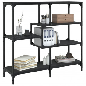 Console Table Black Engineered wood, metal Medium Adjus...