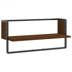 Wall Shelf Brown Oak Engineered wood, metal