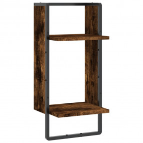 Wall Shelf Smoked oak Engineered wood, metal Wall Shelf