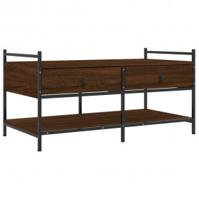 Coffee Table Brown oak Engineered wood Medium Adjustabl...