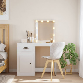 Dressing Table White Engineered wood, Glass Medium Dres...