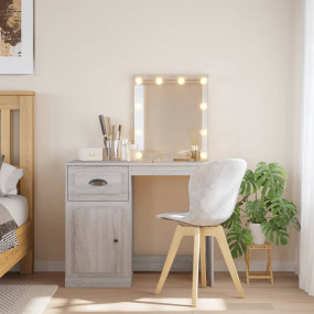 Dressing Table Grey sonoma Engineered wood, glass