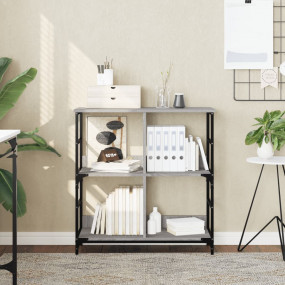 Bookshelf Grey Sonoma Engineered wood, steel Medium Boo...