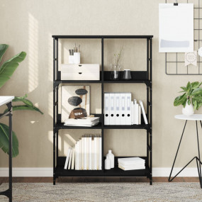 Bookshelf Black Engineered wood Medium Bookshelf Rectan...