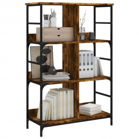 Bookshelf Smoked oak Engineered wood and steel