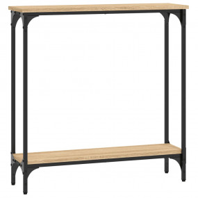Console Table Sonoma oak Engineered wood, metal Narrow