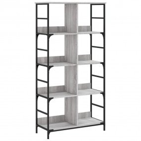 Bookshelf Grey Sonoma Engineered Wood Large Bookshelf