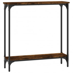 Console Table Smoked Oak Engineered wood, Metal