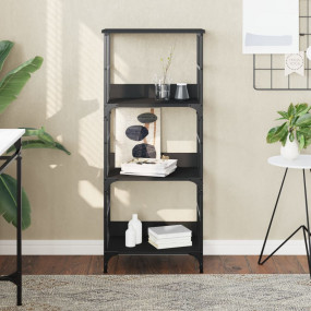 Bookshelf Black Engineered wood, steel 46.3 x 19.7 x 13...