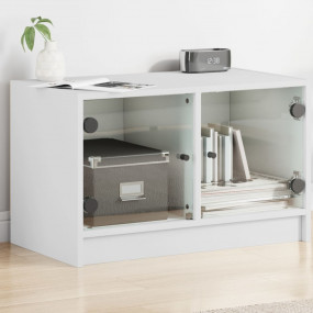 TV Cabinet White Engineered Wood Medium TV Cabinet Rect...