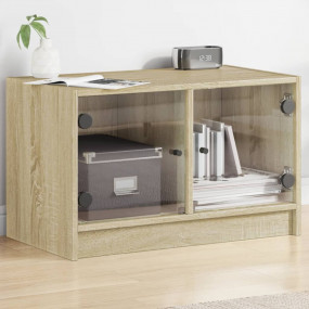 TV Cabinet Sonoma Oak Engineered wood, Glass Medium TV ...