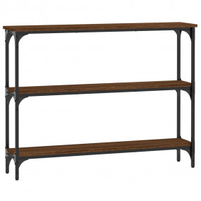 Console Table Brown Oak Engineered wood, metal 39.4 x 8...
