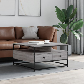 Coffee Table Grey Sonoma Engineered wood, Metal Coffee ...