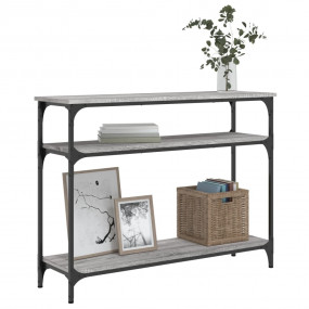Console Table Gray Sonoma Engineered wood, metal Narrow