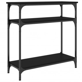 Console Table Black Engineered Wood 29.5 in Length