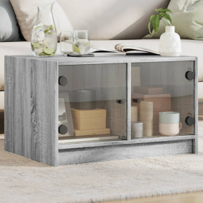 Coffee Table Gray Sonoma Engineered wood, glass Medium