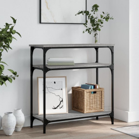 Console Table Grey sonoma Engineered wood 29.5 x 11.4 i...