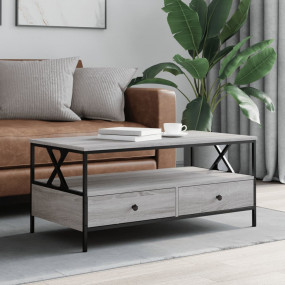 Coffee Table Grey Sonoma Engineered wood, Metal Medium
