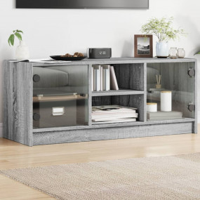 TV Cabinet Grey Sonoma Engineered Wood Medium TV Cabine...
